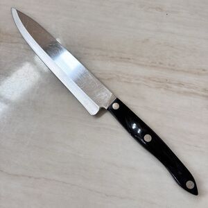 Vintage Cutco 1725 JD 9” Chef’s Knife Brown-Black Swirl Handle USA 1990s